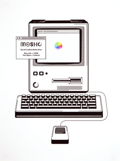 CalArts poster: MoSho: The 2013 CalArts Motion Show by Christopher Burnett 