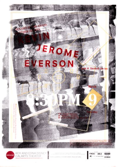CalArts poster: REDCAT: Kevin Jerome Everson by Crystal Yi Dawoon Jeung 