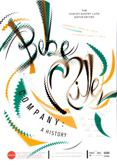 CalArts poster: REDCAT: Bebe Miller Company, “A History” by Jenée Jernigan Pedro Lavin 