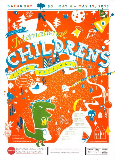 CalArts poster: REDCAT: 2013 International Children’s Film Festival by Cindi Kusuda Francesca Ramos Juyoung Kim 