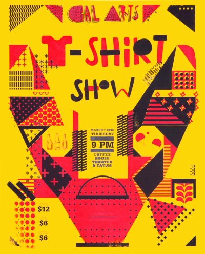 CalArts poster: 2013 CalArts T-Shirt Show by Amanda Lui Sarah Young 