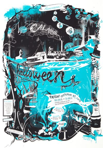 CalArts poster: 2014 CalArts Halloween by Angela Bac Jessie Zo 