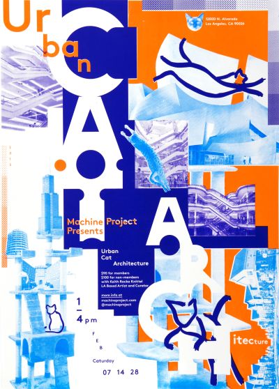 CalArts poster: Urban Cat Architecture by Aamina Ganser David Chathas 