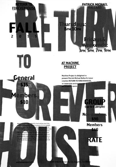 CalArts poster: Return to Forever House by Jessica Lee 