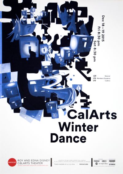 CalArts poster: REDCAT: CalArts Winter Dance by Dasol Jung Jimin Kim Mina Shoaib 