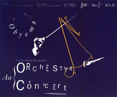 CalArts poster: An Orchestra Concert by Letitia Poteet 