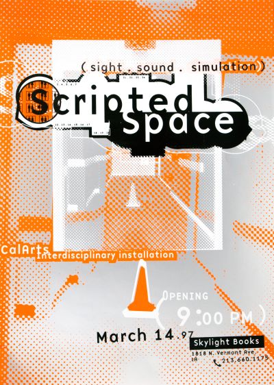 CalArts poster: Scripted Space by Lee Schulz 