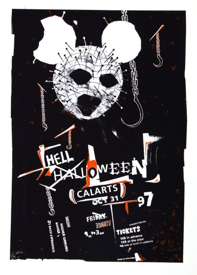 CalArts poster: 1997 CalArts Halloween: Hell Halloween by Christopher Selby 