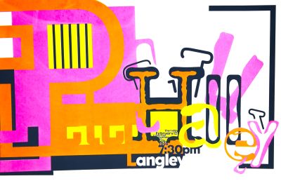 CalArts poster: Peter Halley by Pirco Wolfframm 