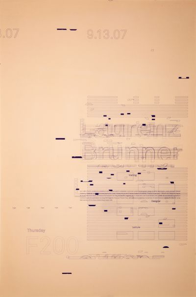 CalArts poster: Laurenz Brunner by Silas Munro 
