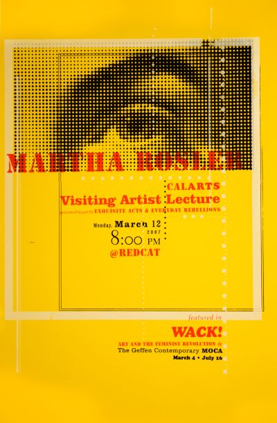 CalArts poster: Martha Rosler by Cassandra Chae 
