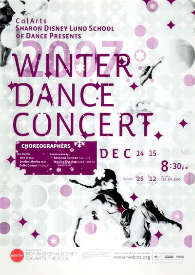 CalArts poster: REDCAT: 2007 Winter Dance Concert by Esther Choi 