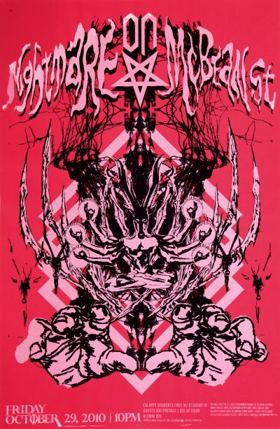 CalArts poster: 2010 CalArts Halloween: Nightmare on McBean St. by Jason Lee 
