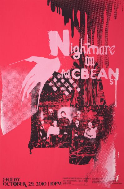 CalArts poster: 2010 CalArts Halloween: Nightmare on McBean St. by Zack Sekuler 