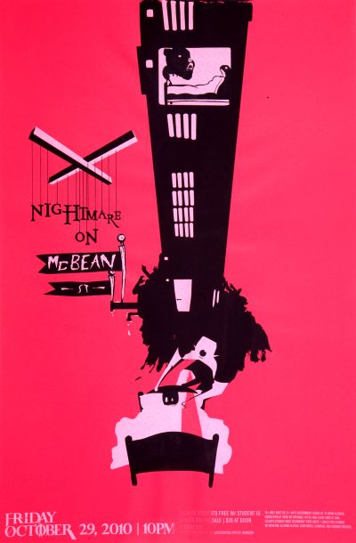 CalArts poster: 2010 CalArts Halloween: Nightmare On McBean St. by Hall Ramirez 