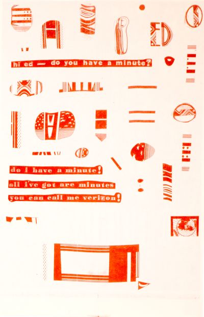 CalArts poster: Ed Fella Farewell Lecture: Do You Have A Minute? by Thea Lorentzen 
