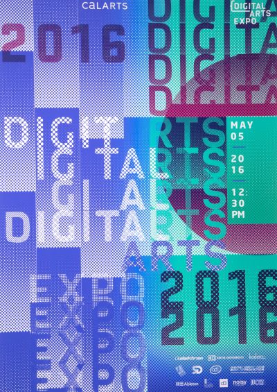 CalArts poster: 2016 Digital Arts Expo by Sohee Kim 