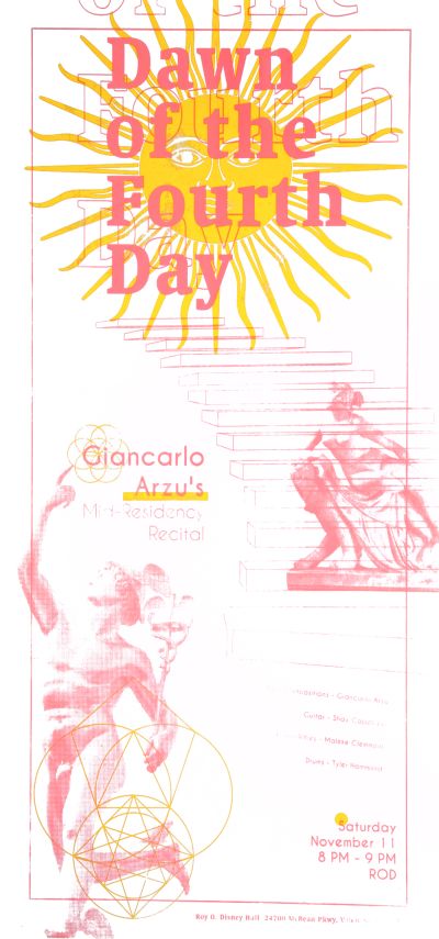CalArts poster: Dawn of the Fourth Day by Nadia Korepanova 