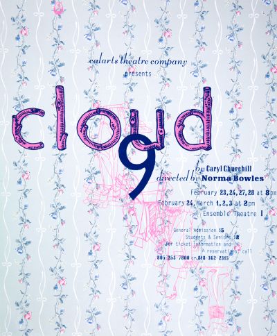 CalArts poster: Cloud 9 by Barbara Glauber 
