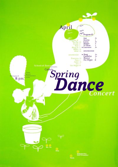 CalArts poster: CalArts Spring Dance Concert by Suthada Wadkhien 