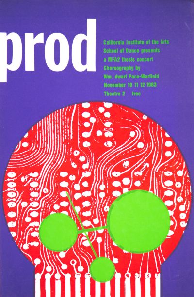 CalArts poster: Prod MFA2 Thesis Concert by F Ron Miller 