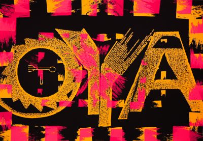 CalArts poster: 1988 CalArts Dance Ensemble by Evan Wright Laurie Haycock Makela 