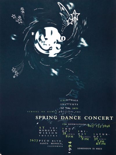CalArts poster: 1994 Spring Dance Concert by Deborah Littlejohn 