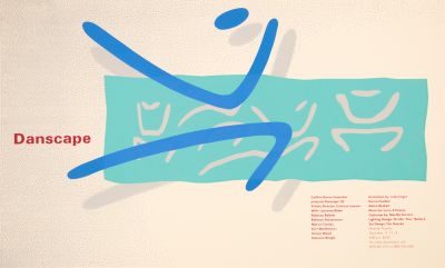 CalArts poster: CalArts Dance Ensemble: Danscape ’85 by Marlitt Dellabough 