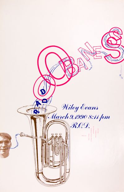 CalArts poster: Wiley Evans by Barbara Glauber Kali Nikitas 