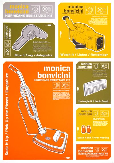 CalArts poster: Monica Bonvicini: Hurricane Resistance Kit by John Kieselhorst 