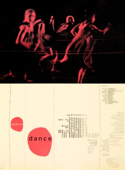 CalArts poster: CalArts Dance by Caryn Aono 