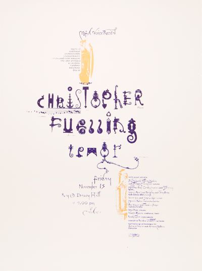 CalArts poster: MFA Voice Recital: Christopher Fuelling by Peter Mühlfriedel 