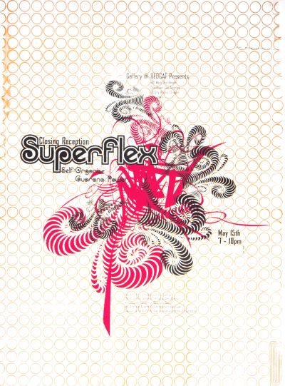 CalArts poster: REDCAT: Superflex by Allbriton Robbins 