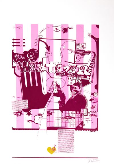 CalArts poster: The Whatever Whenever Tech Posta Show by Joseph Monnens Kevin Lyons 