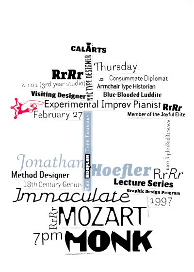 CalArts poster: Jonathan Hoefler by Jens Gehlhaar 