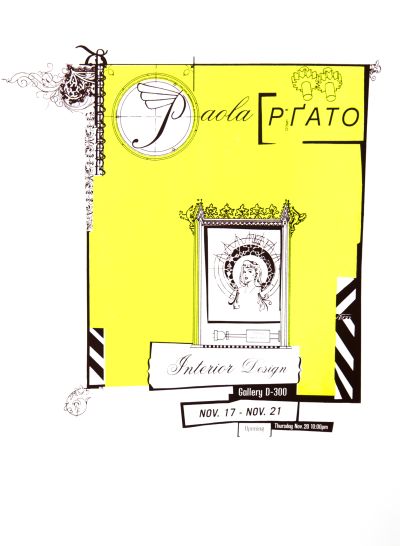 CalArts poster: Paola Prato: Interior Design by Lee Schulz 