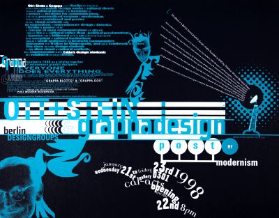 CalArts poster: Ott + Stein & Grappa Design: Post(er) Modernism by Ana Llorente Andrea Tinnes HweeMin Loi Jose Allard Lee Schulz Pirco Wolfframm 