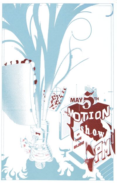 CalArts poster: 2003 Motion Show by Andrew Bernet Raffi Simonian 