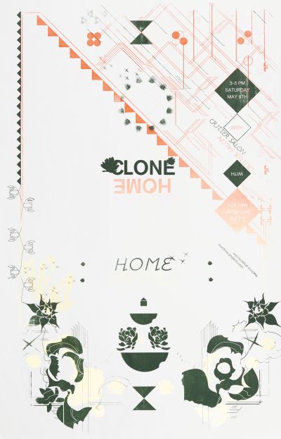 CalArts poster: Clone Home by Aastha Gaur Lucy Cook 