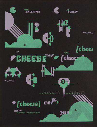 CalArts poster: Cheese by Jesse Lee Stout Megan Lynch 