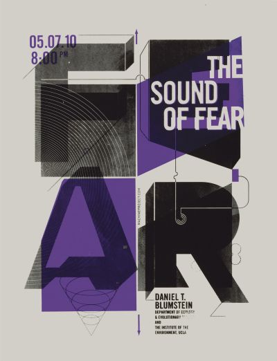 CalArts poster: The Sound Of Fear by Chris Morabito Jennifer Rider 