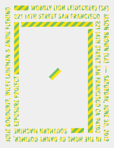 CalArts poster: Wobbly: Jon Leidecker by Brian Roettinger 