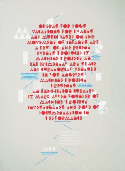 CalArts poster: Machine Project Presents by Kat Dickinson 