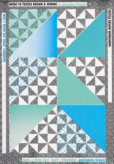 CalArts poster: Intro to Textile Design and Sewing by Hayden Smith 