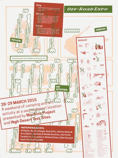 CalArts poster: Off Road Expo by Eline Mul 