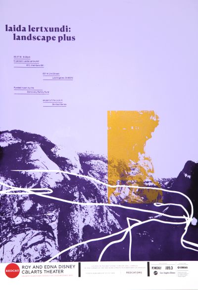 CalArts poster: REDCAT: Landscape Plus by Lisa Armstrong 