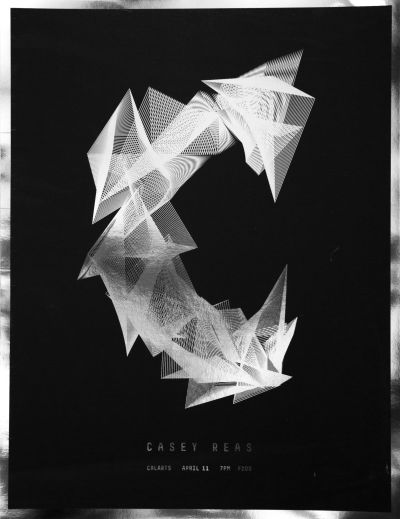 CalArts poster: Casey Reas by Tim Belonax 