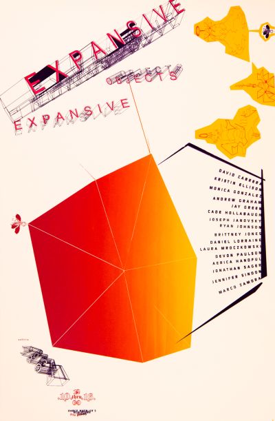 CalArts poster: Expansive Objects by Jessica Fleischmann 