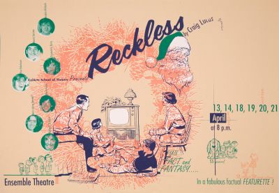 CalArts poster: Reckless By Craig Lucas by Salman Ahmad 