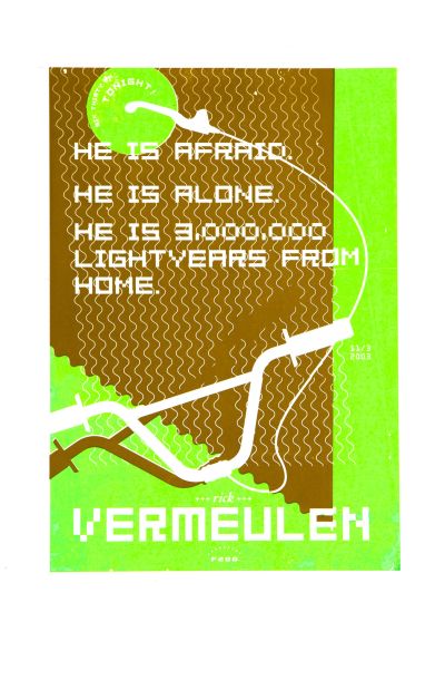 CalArts poster: Rick Vermeulen by Max Erdenberger Megan McGinley 